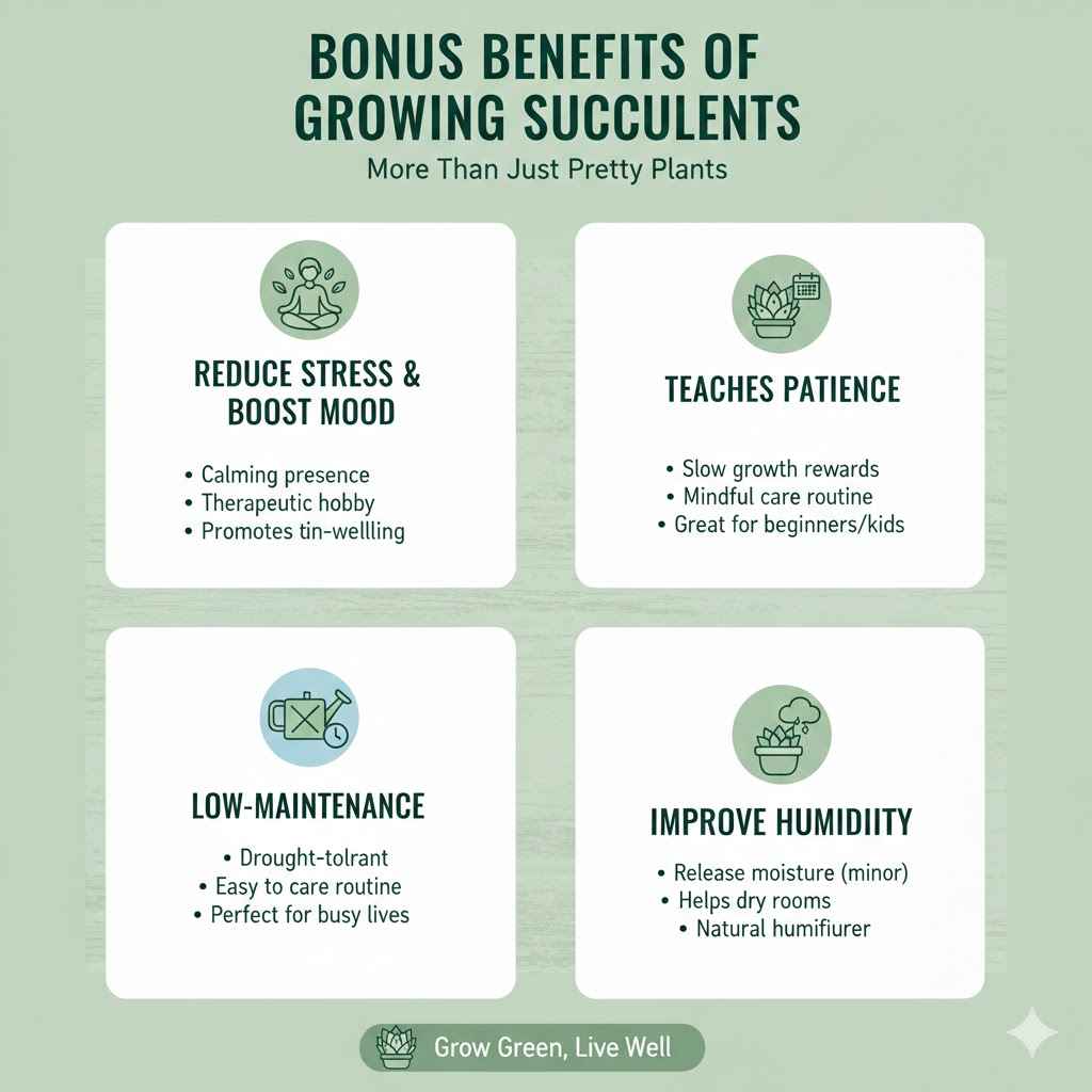 Bonus Benefits of Growing Succulents