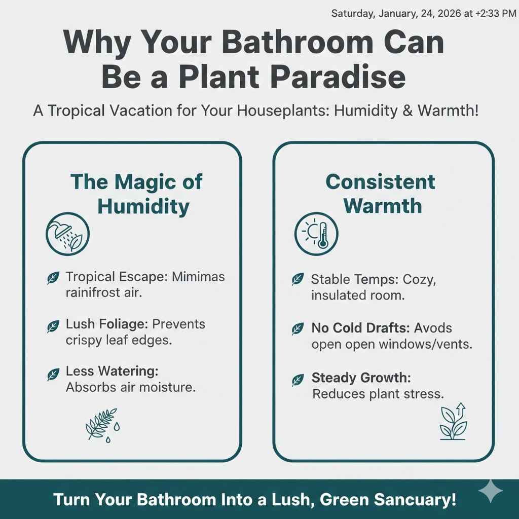 Why Your Bathroom Can Be a Plant Paradise