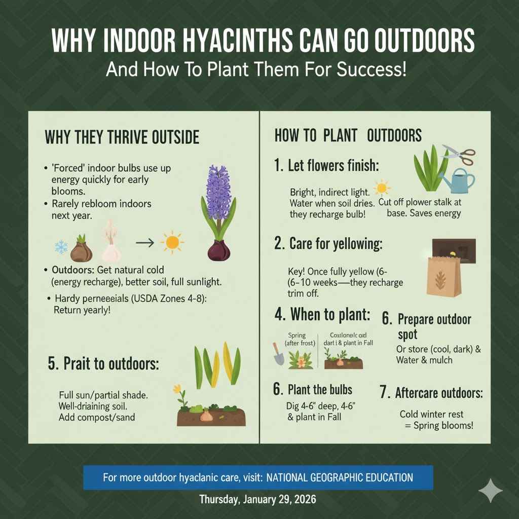 Why Indoor Hyacinths Can Go Outdoors