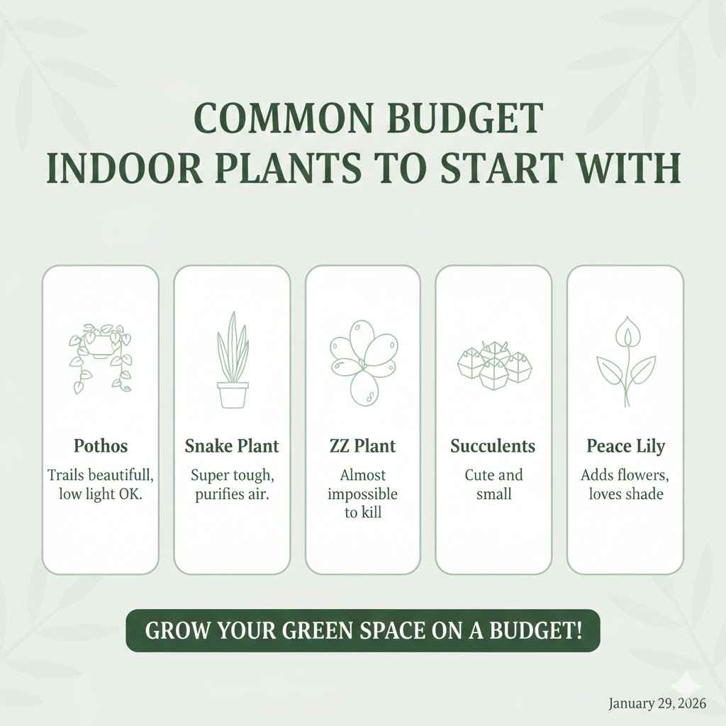 Common Budget Indoor Plants to Start With