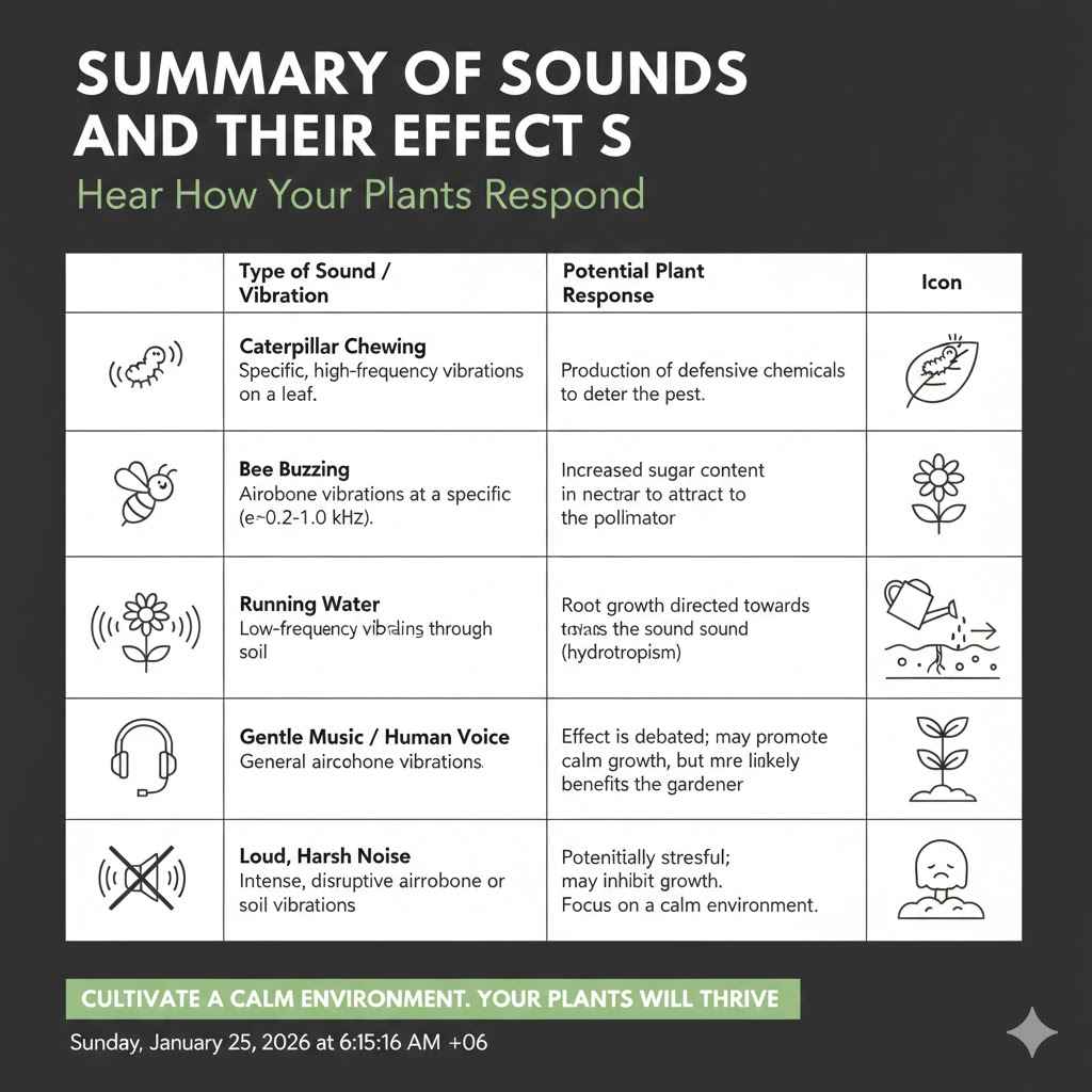 Summary of Sounds and Their Effects