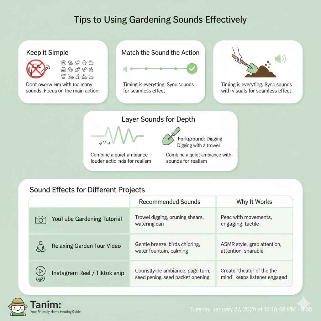 Tips for Using Gardening Sounds Effectively