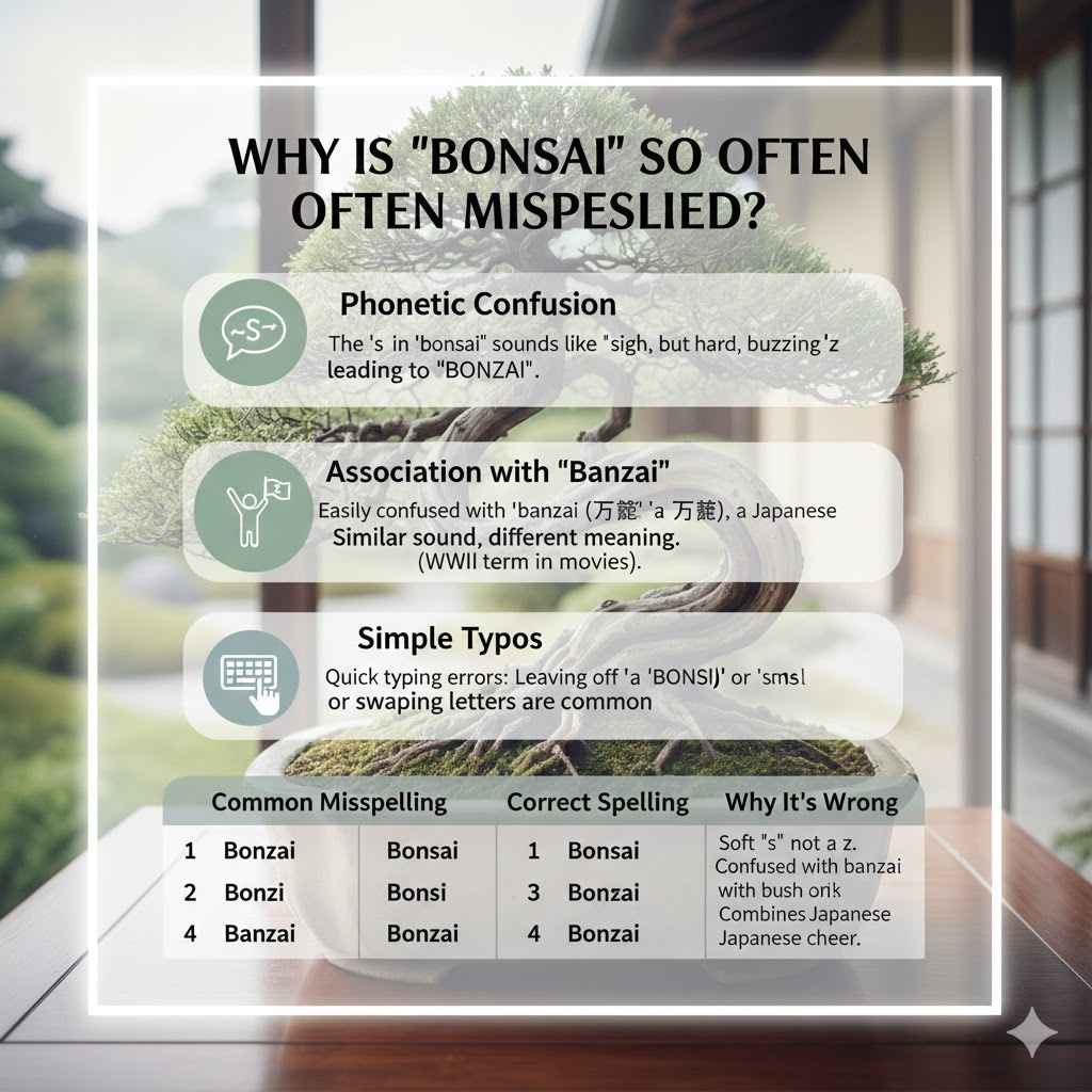 Why Is "Bonsai" So Often Misspelled