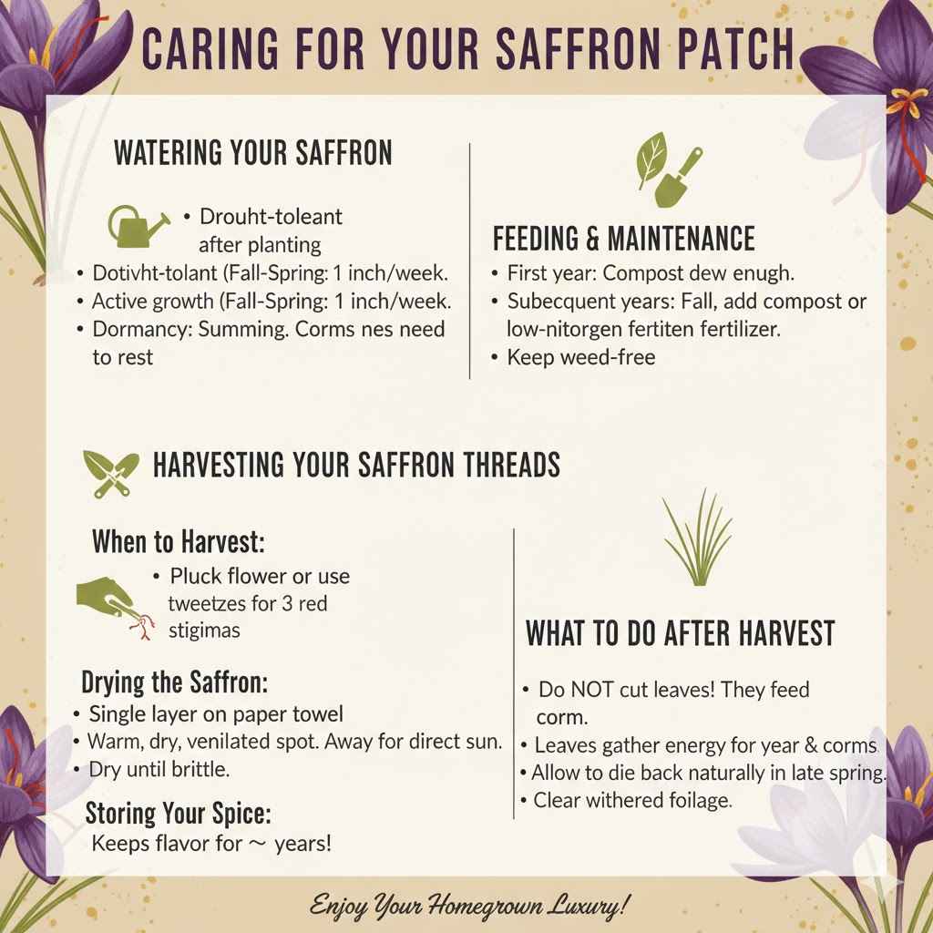 Caring for Your Saffron Patch