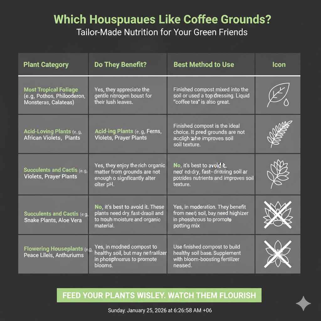 Which Houseplants Like Coffee Grounds?