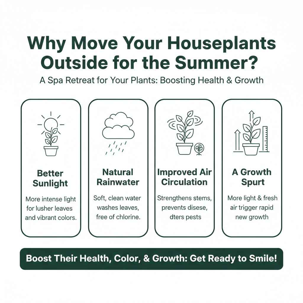 Why Move Your Houseplants Outside for the Summer