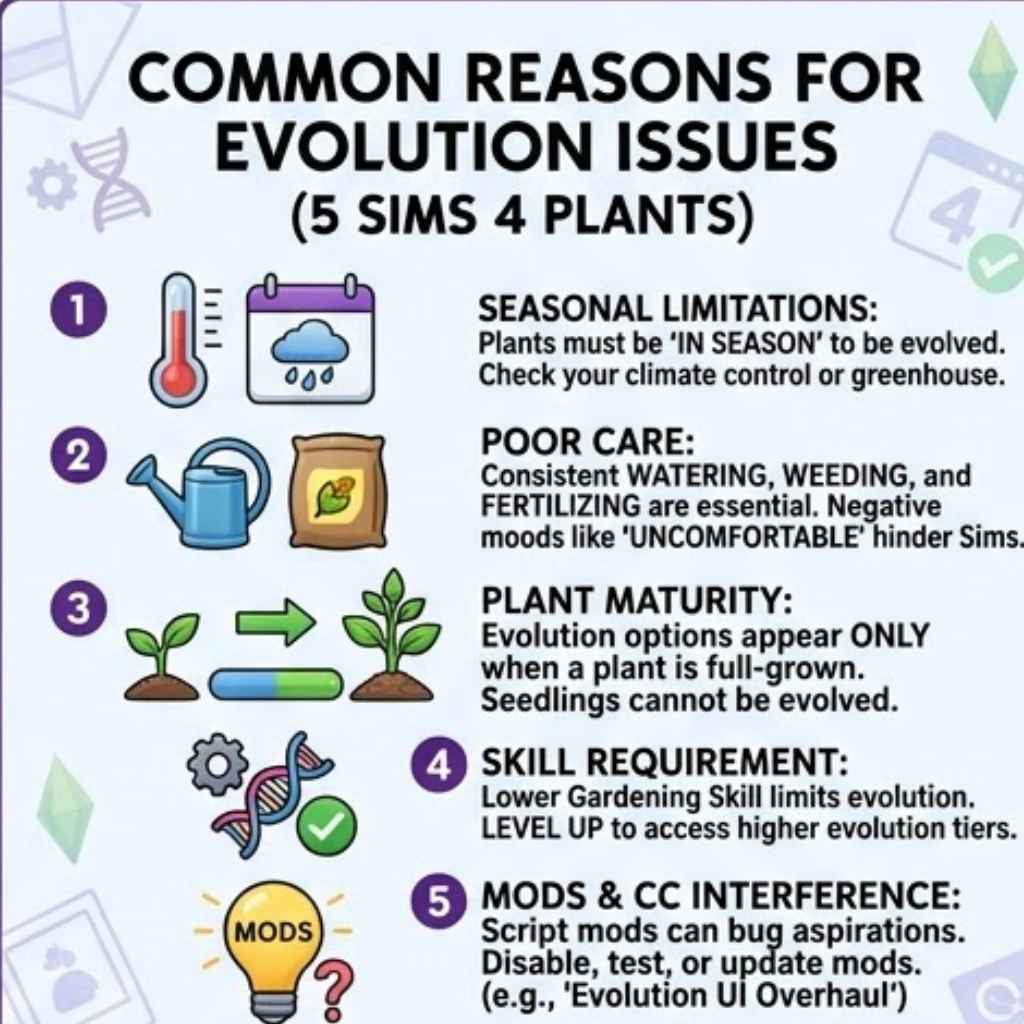 Understanding Plant Evolution in The Sims 4