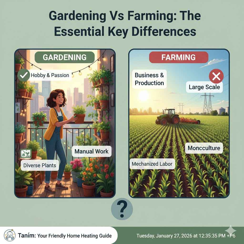 Gardening Vs Farming
