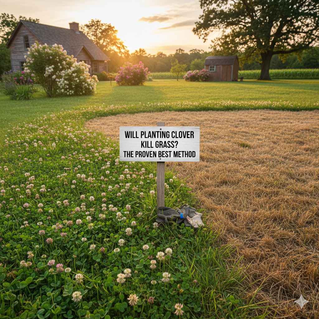 Will Planting Clover Kill Grass