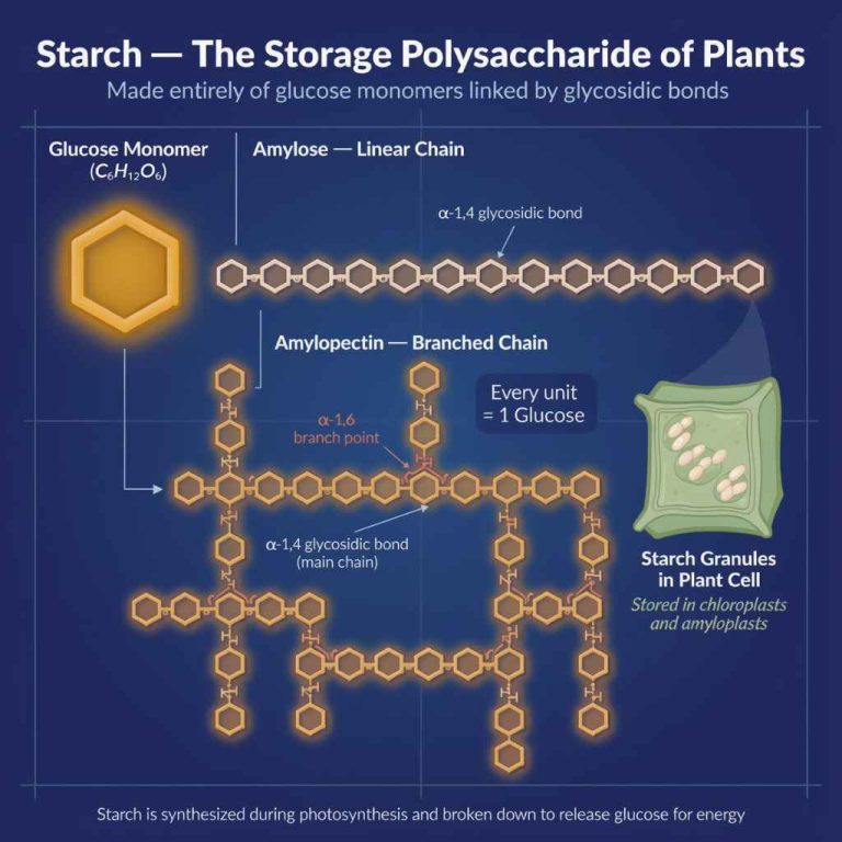 Storage Polysaccharide In Plants Made Entirely Of Glucose Explained