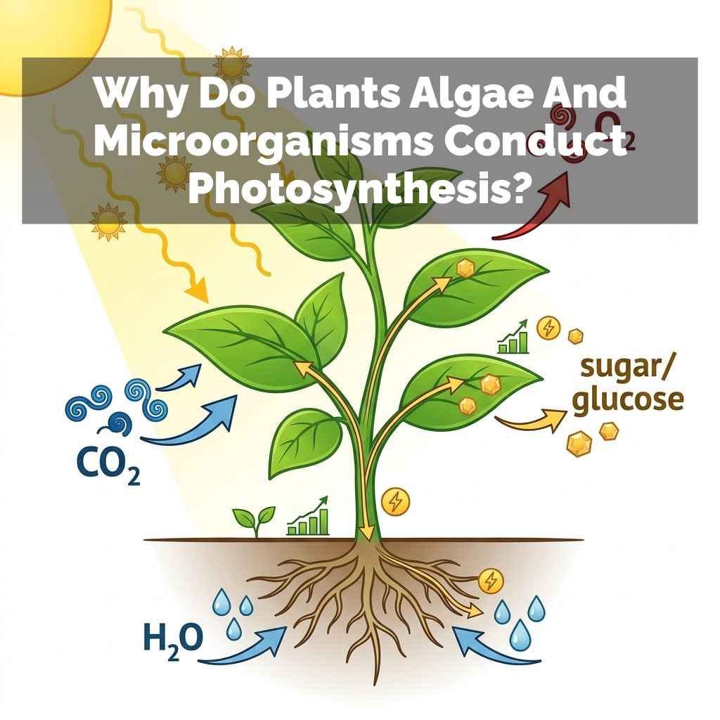 Why Do Plants Algae And Microorganisms Conduct Photosynthesis
