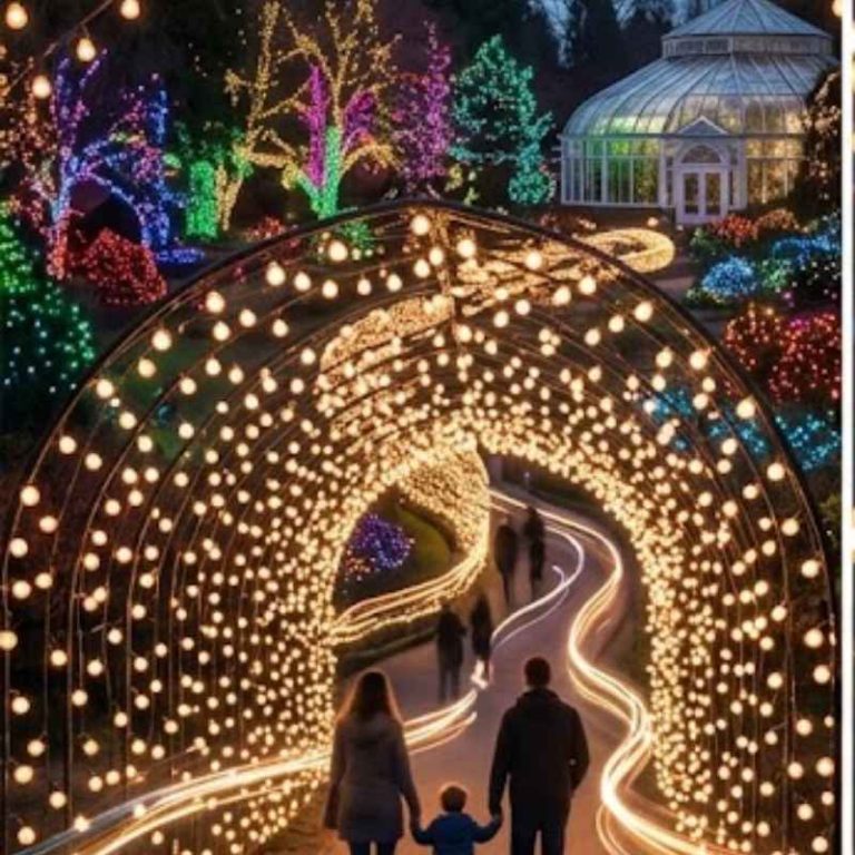A Million Bulb Walk At Norfolk Botanical Gardens