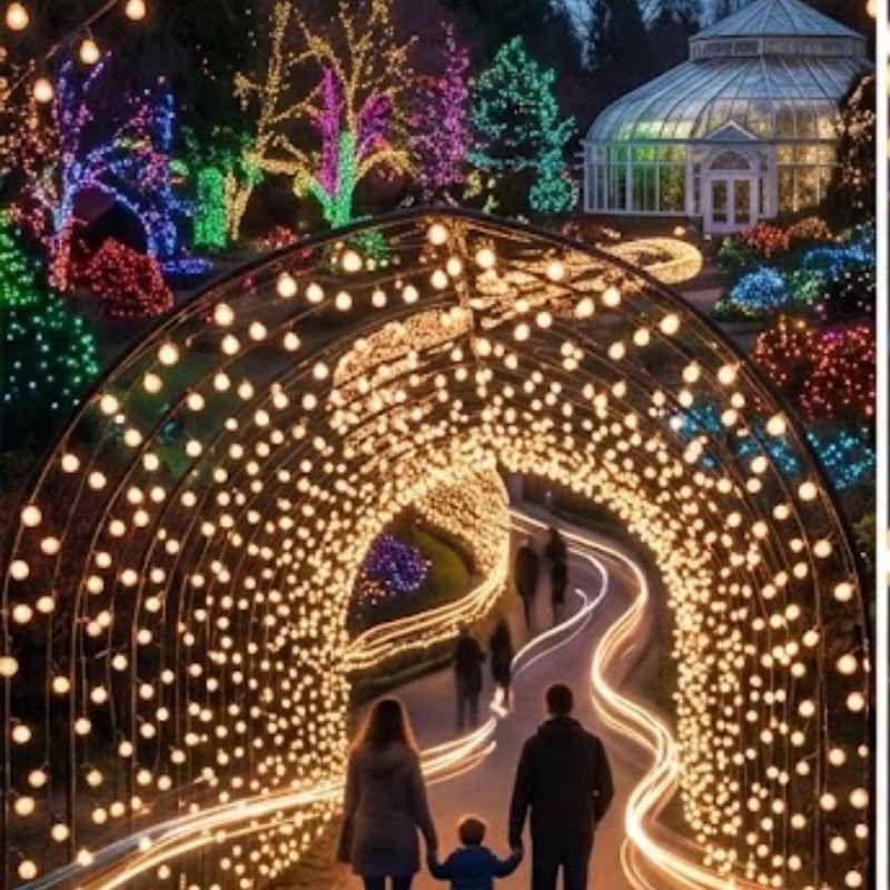 A Million Bulb Walk At Norfolk Botanical Gardens
