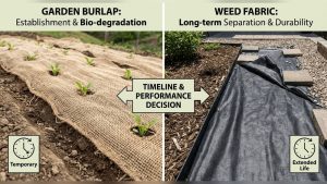 Can I Use Burlap Instead of Landscape Fabric? Honest Answer