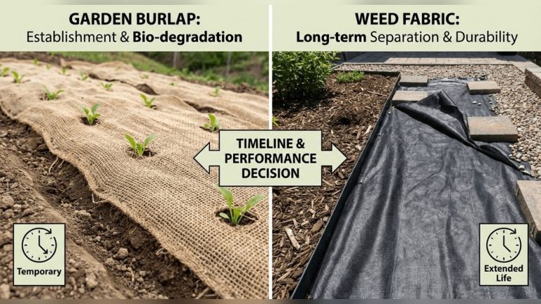 Can I Use Burlap Instead of Landscape Fabric? Honest Answer