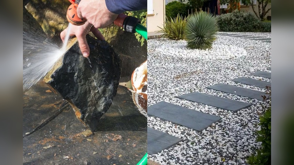 How to Clean Landscape Rocks Without Killing Plants