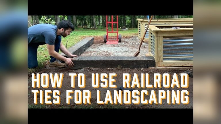 How to Use Railroad Ties for Landscaping the Safe Way
