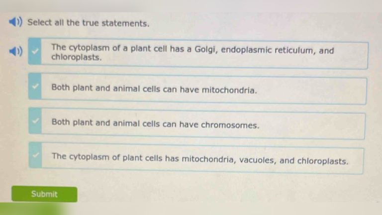 Which Statement Is True for Both Plants And Animals? Solved