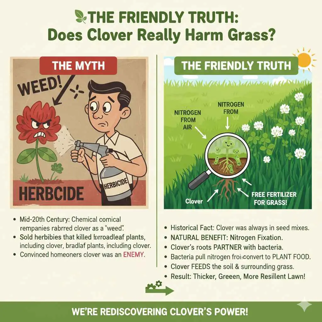 Does Clover Really Harm Grass