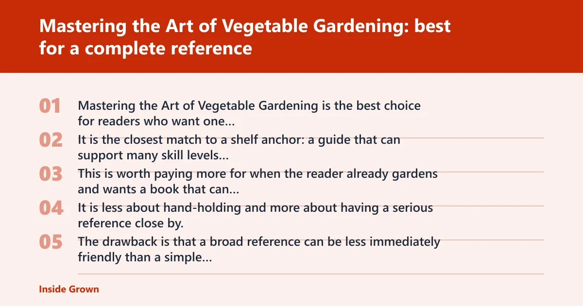 Steps: Mastering the Art of Vegetable Gardening: best for a complete reference