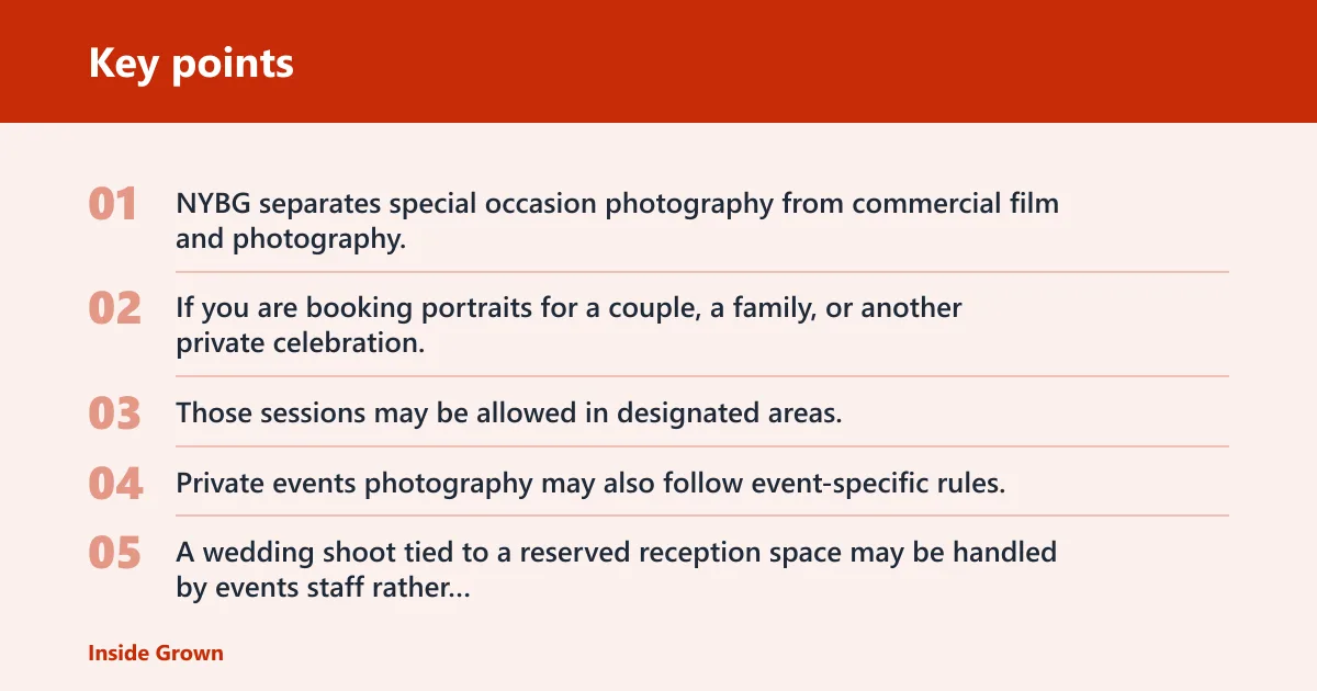Key points: Special occasion or commercial?