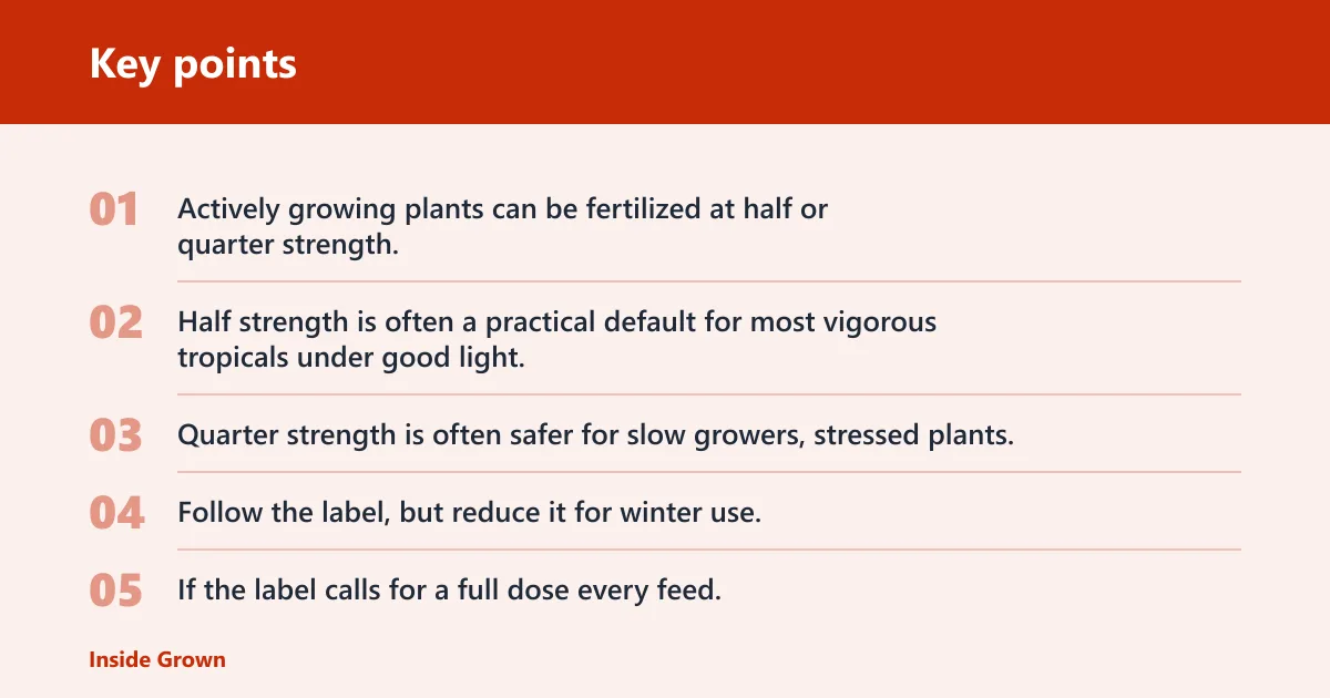 Key points: How much fertilizer to use