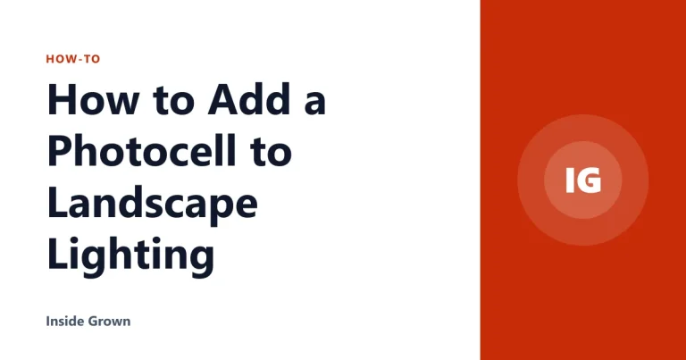 How to Add a Photocell to Landscape Lighting