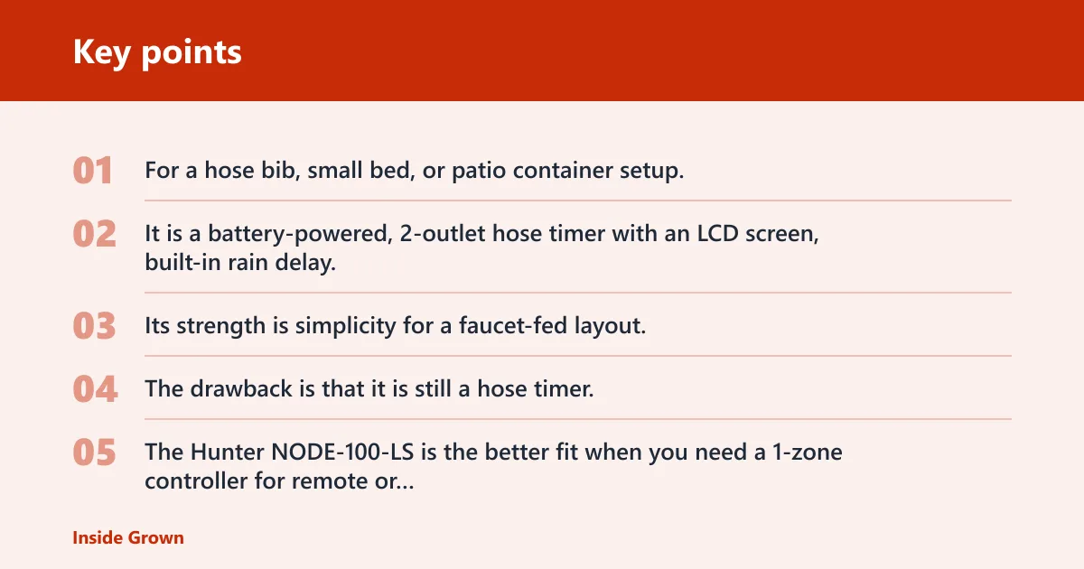 Key points: Our picks by need