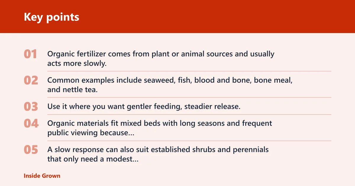 Key points: Which fertilizer type should you choose?