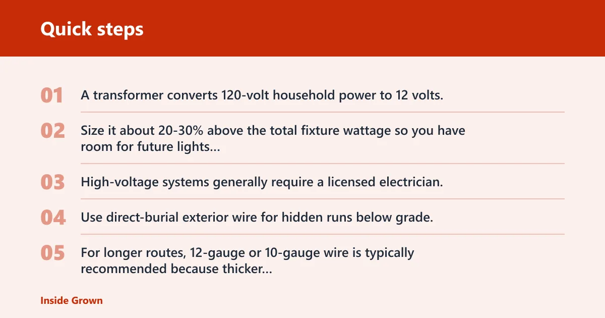 Quick steps: Plan the wire route