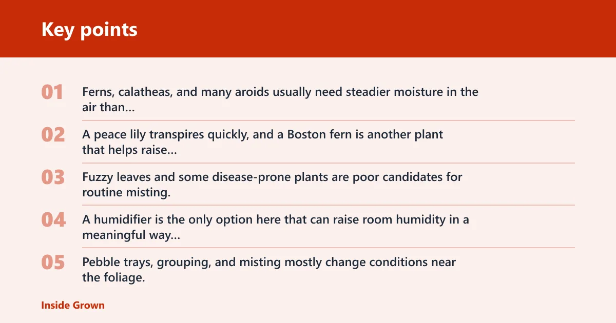 Key points: How do you choose the right humidity method?