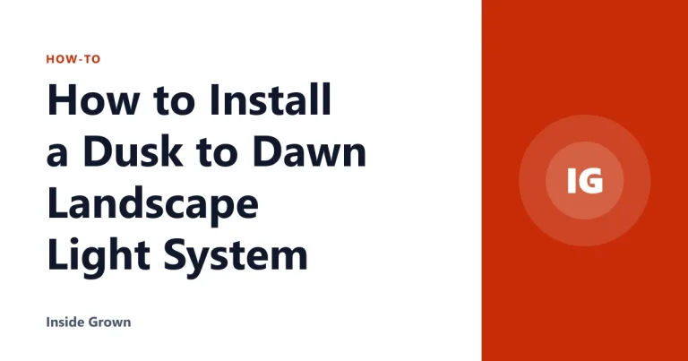 How to Install a Dusk to Dawn Landscape Light System