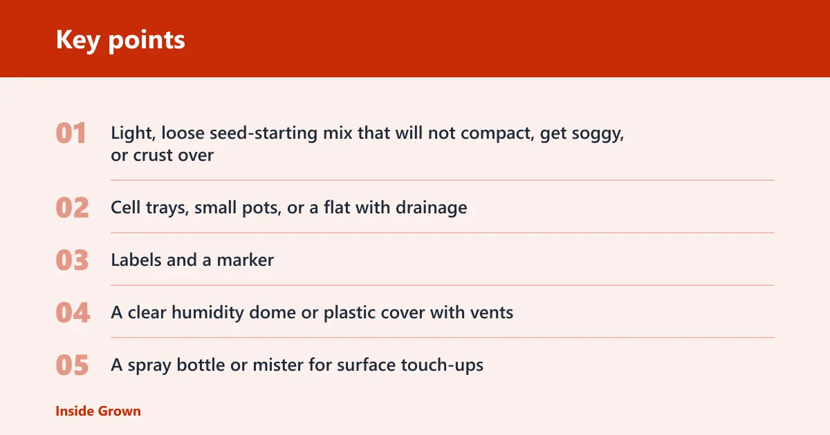 Key points: What you’ll need