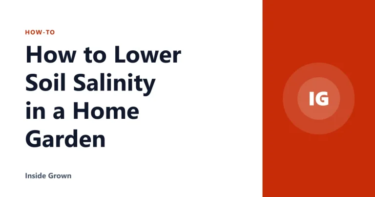 How to Lower Soil Salinity in a Home Garden