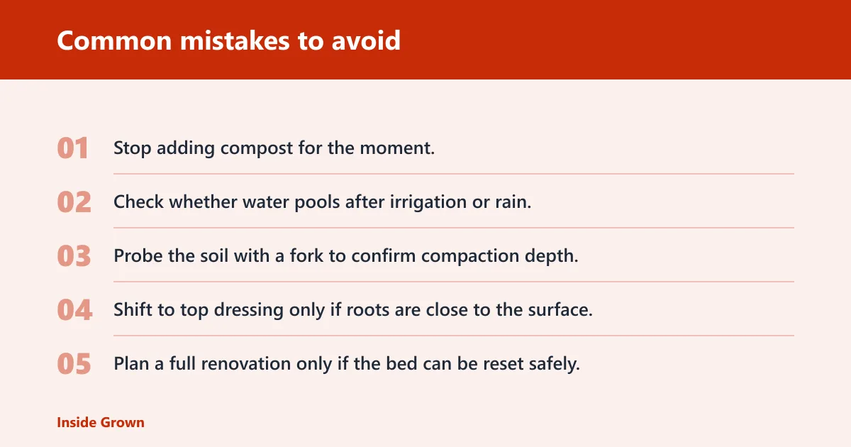 Steps: Common mistakes to avoid