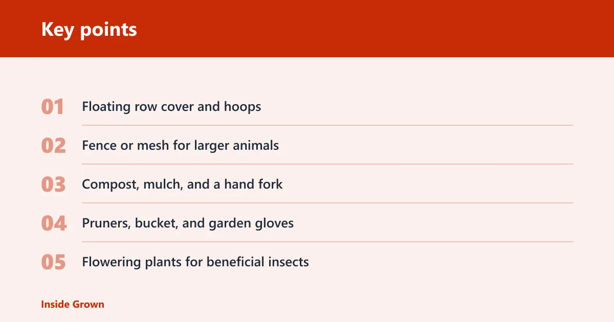 Key points: What you'll need