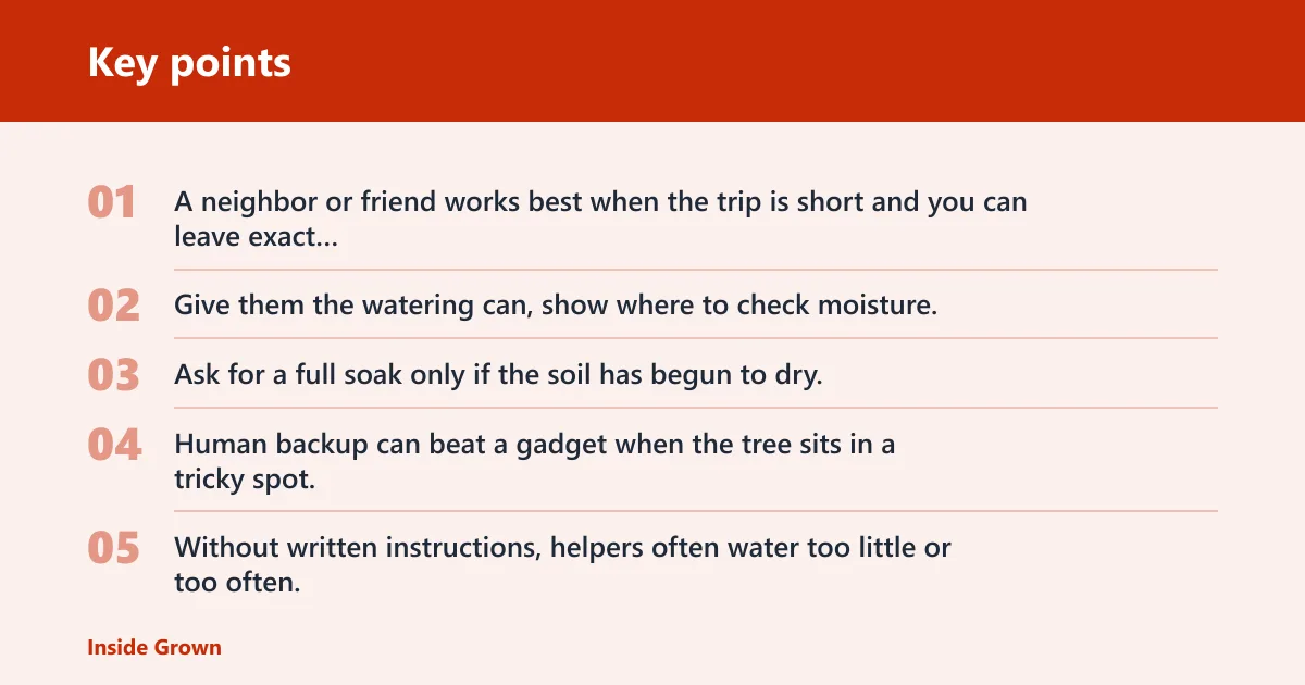 Key points: What backup method should you use by trip length?