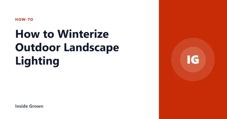 How to Winterize Outdoor Landscape Lighting