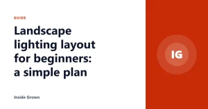 Landscape lighting layout for beginners: a simple plan