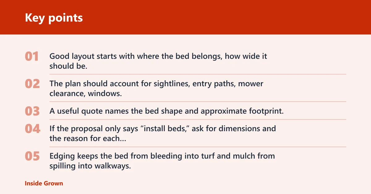 Key points: What do garden bed installation services include?