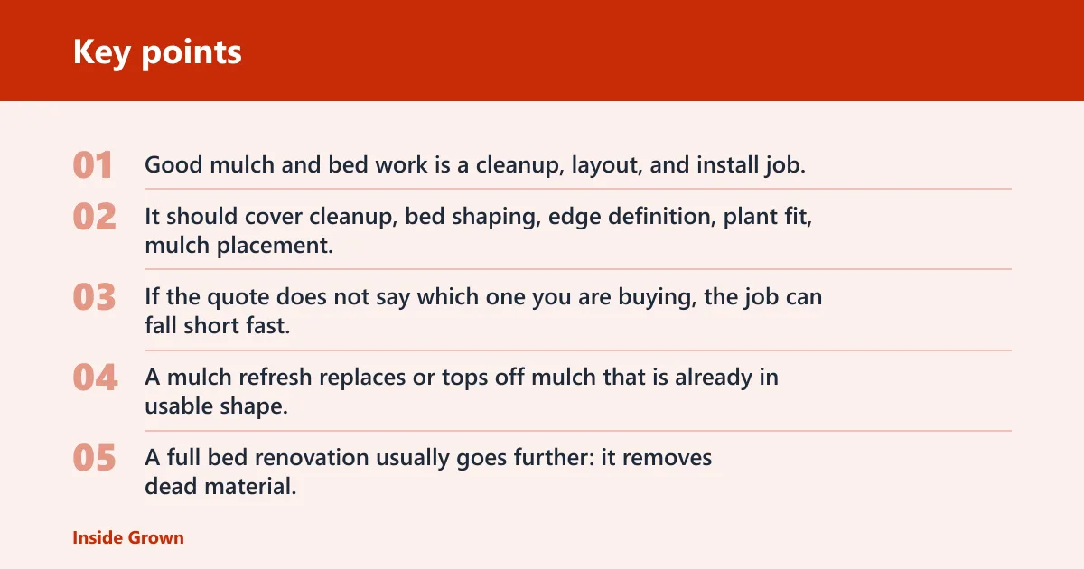 Key points: What these services include
