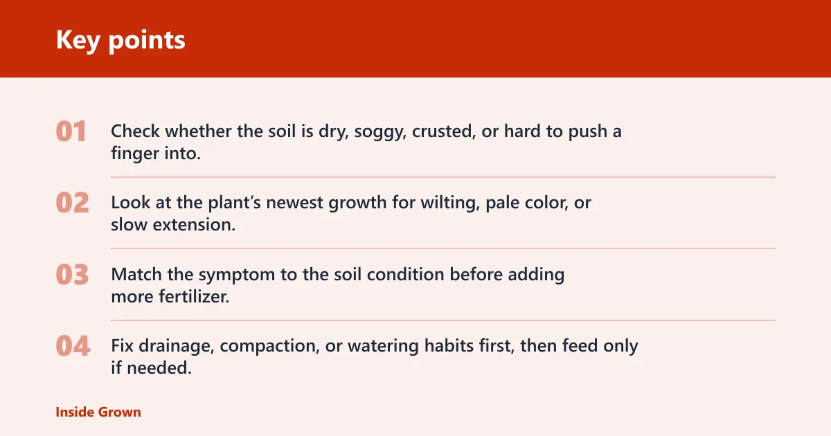 Key points: When root hairs struggle