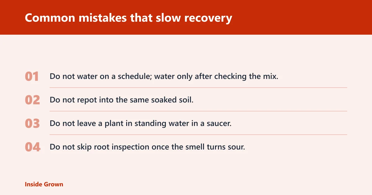 Steps: Common mistakes that slow recovery