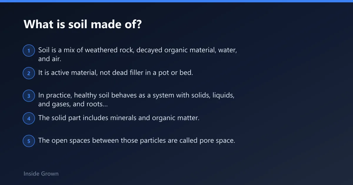 Steps: What is soil made of?