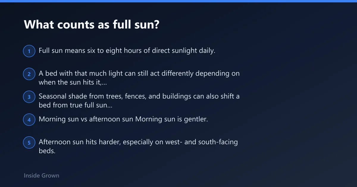Steps: What counts as full sun?
