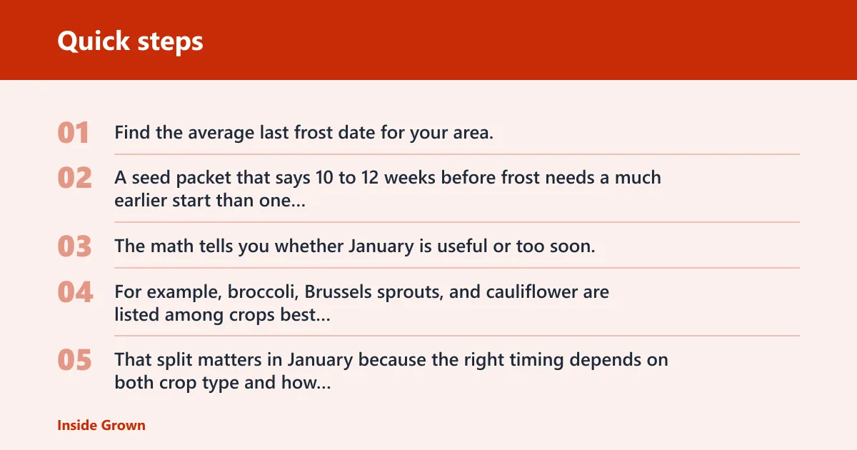 Quick steps: How to use your last frost date