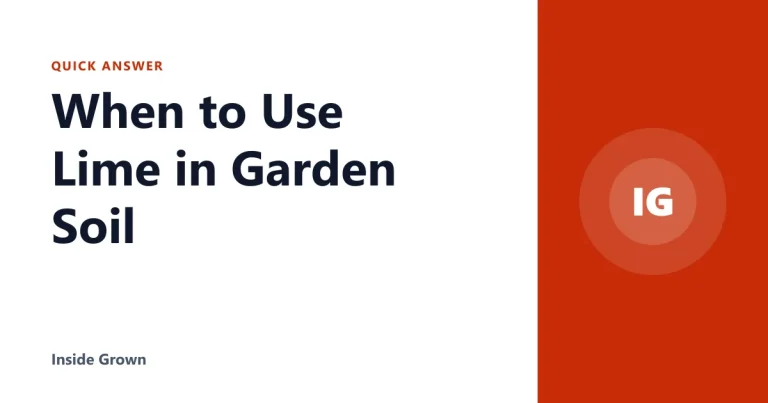 When to Use Lime in Garden Soil